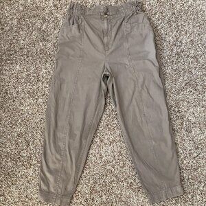 Madewell Linen Blend Paper Bag Pants